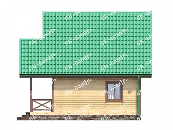 Дом из бруса 6х7.5. фото